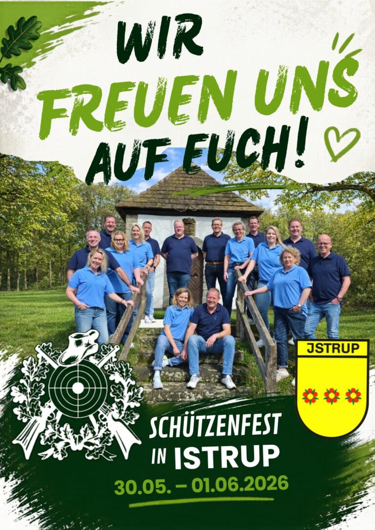 Herzliche Einladung zum Schützenfest 2026 in Istrup!