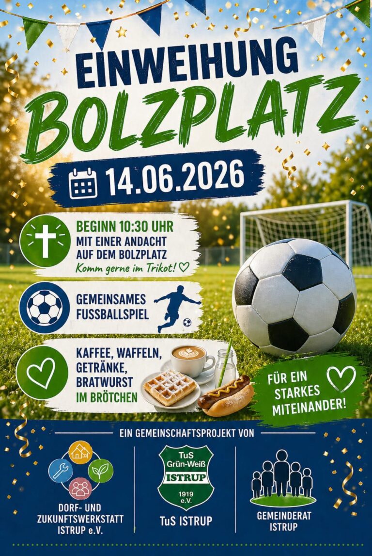 Einweihung des Bolzplatzes
