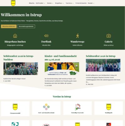 Istrup.de erstrahlt in neuem Glanz